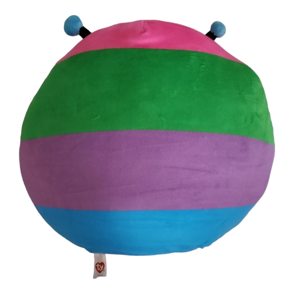 NWT - TY Squishies Beanies Plush - NESSA the Caterpillar  14" Large - Picture 3 of 11